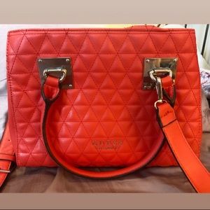 Red GUESS purse
